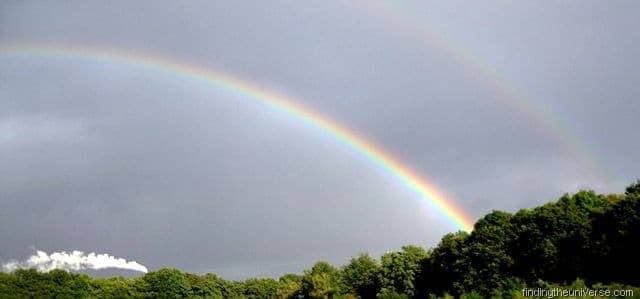 Double Rainbow in Germany, shot from the car