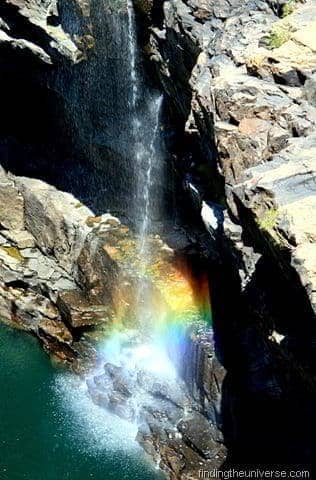 Rainbow in waterfalls, Mitchell Falls, Western Australia