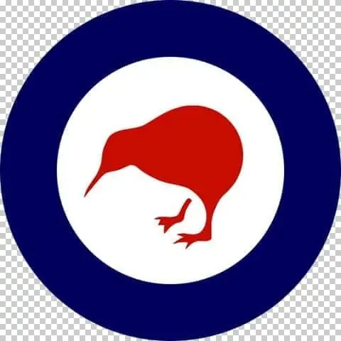 RNZAF roundel featuring the kiwi