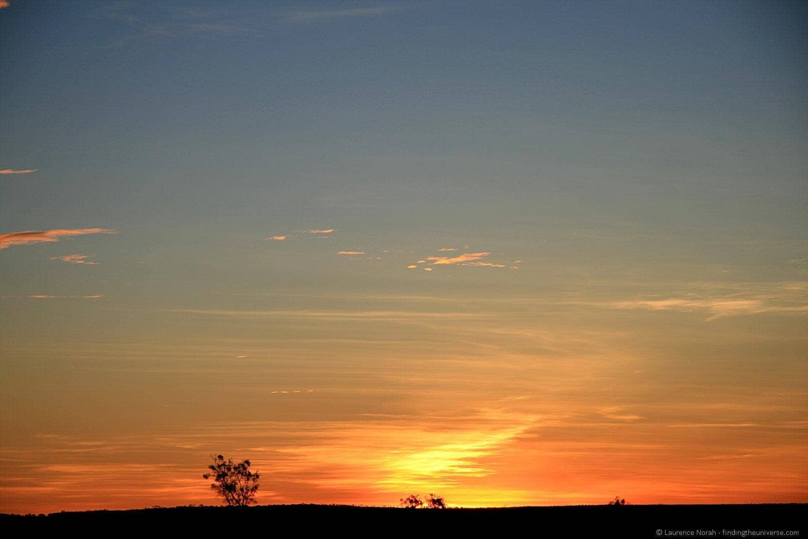 Outback sunset - wide open apertureJPG