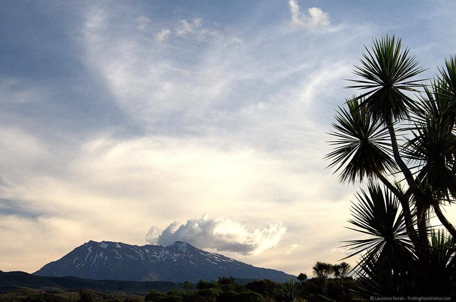 Sunset over Mount Ruapehu