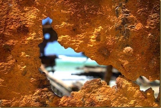 Rusted Metal Fraser Island Shipwreck
