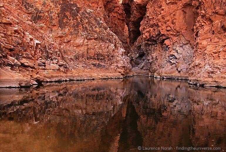 Water reflections McDonnel Ranges