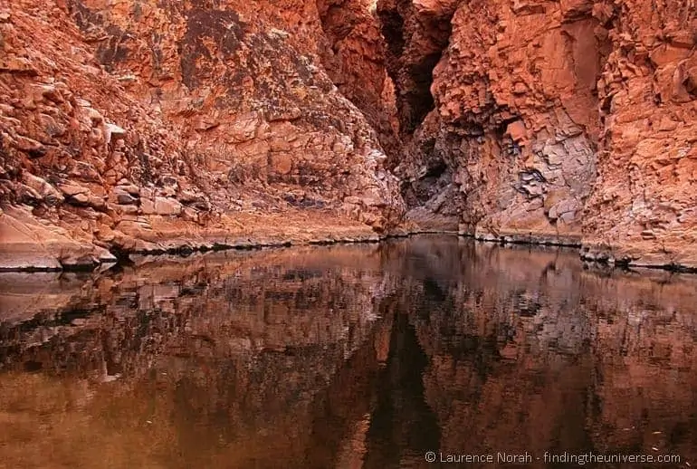 Water reflections McDonnel Ranges Water reflections McDonnel Ranges