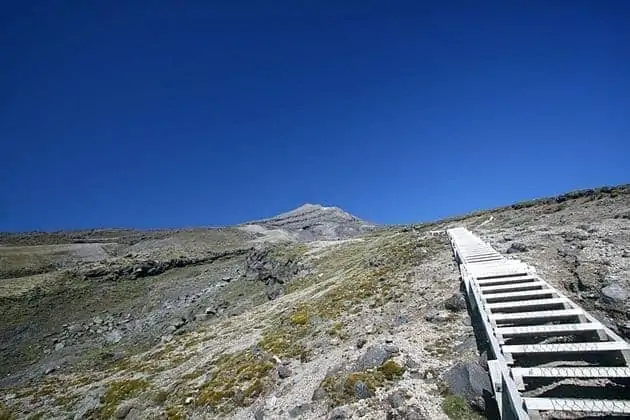 Staircase up Mount Taranaki Staircase up Mount Taranaki