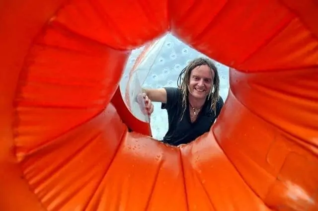 The Zorb tunnel thing