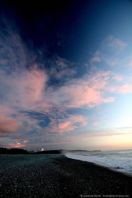 Beach at sunset