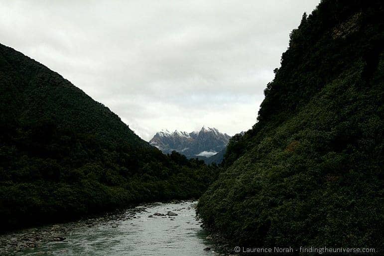 Southern Alps and river