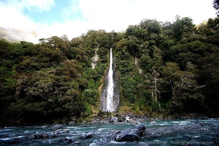 Thunder Creek Falls Waterfall New Zealand