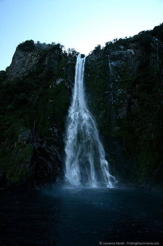 Waterfall in Milford Sound