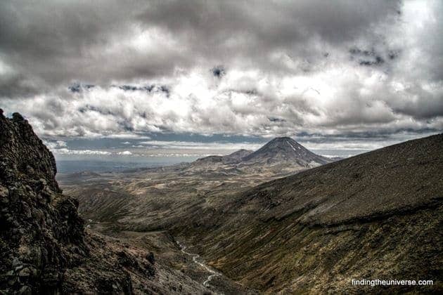 HDR view of Mount Ngauruhoe from Ruapehu