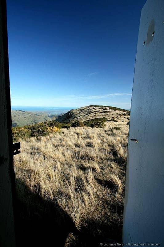 View from inside Mount Herbert Toilet