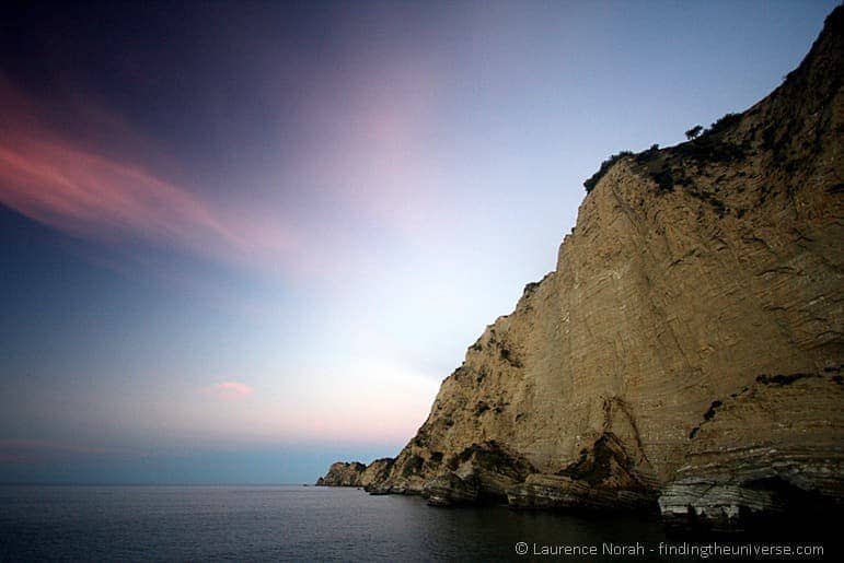 Tolaga Bay Cliffs at sunset