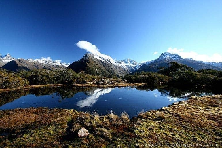 Alpine lake reflection