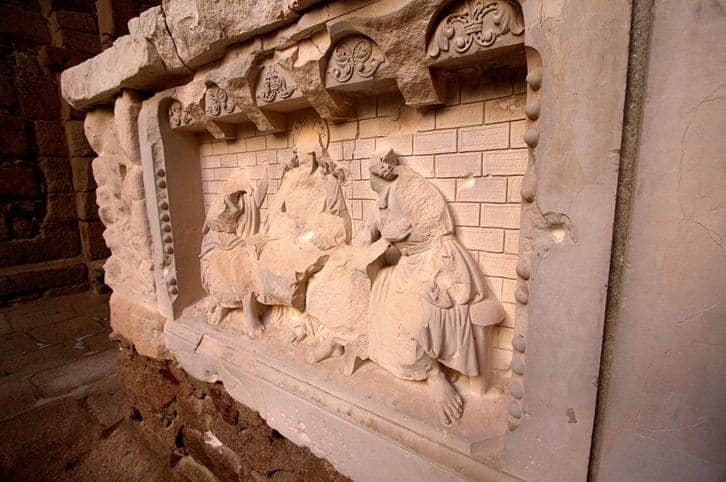 Oradour Church Altar with bullet holes