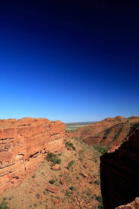 Cliff walls canyon rock formation Kings Canyon outback Australia 2
