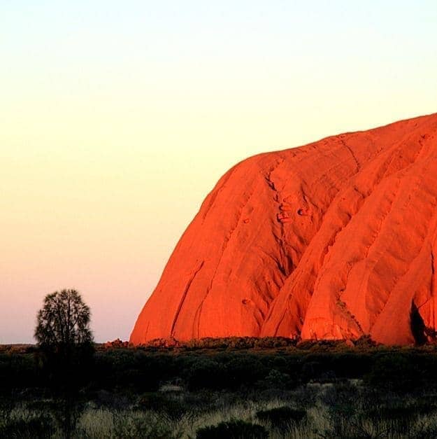 Uluru at sunset