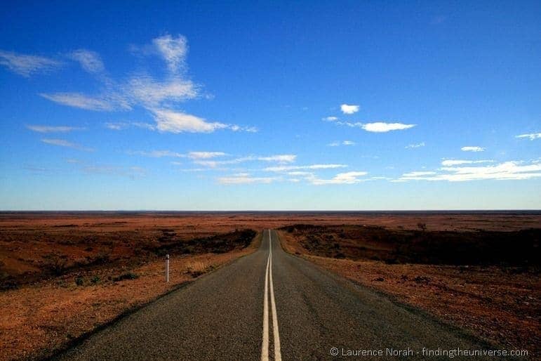 Classic outback scenery Australia road trip