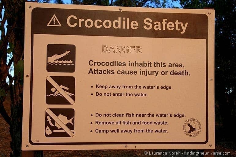 Croc warning sign