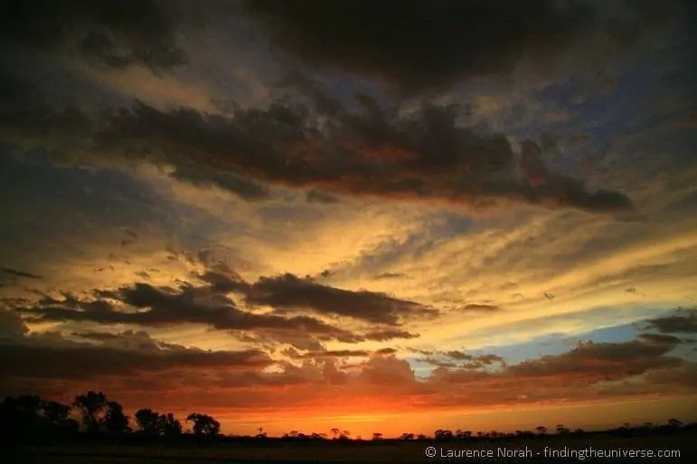 Outback sunset - Western Australia - Australia Outback sunset - Western Australia - Australia