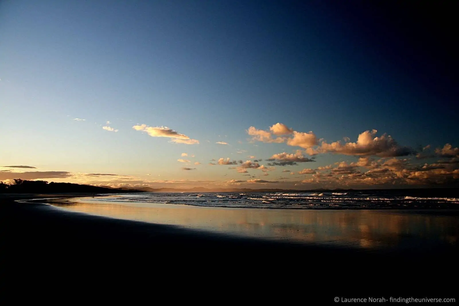 Sunset reflections - Byron Bay - Queensland - Australia