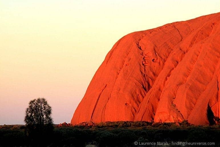 Australia six week itinerary Uluru at sunset