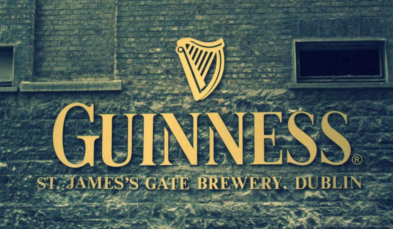 Guinness sign Dublin brewery Guinness sign Dublin brewery