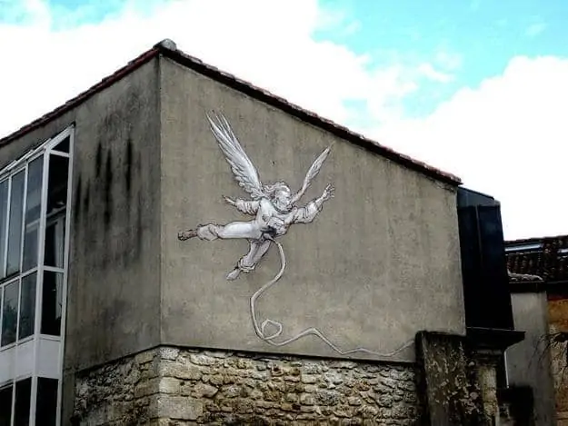 Street Art French Angouleme Flying angel.png Street Art French Angouleme Flying angel.png