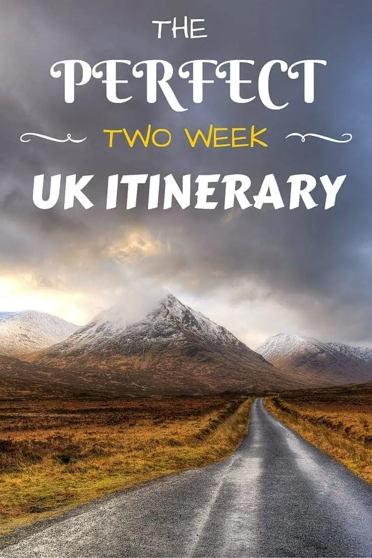 A detailed two week itinerary for a trip around the UK, taking in cultural highlights, national parks, four countries and four capital cities! A detailed two week itinerary for a trip around the UK, taking in cultural highlights, national parks, four countries and four capital cities!