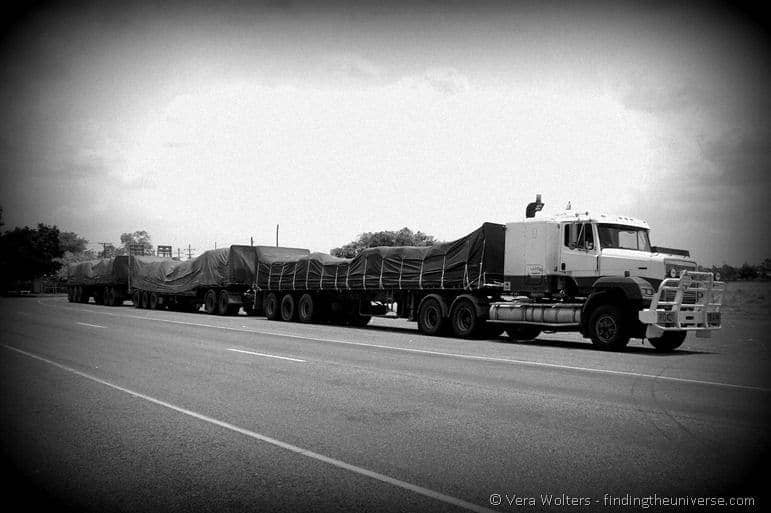 Road train Australian outback