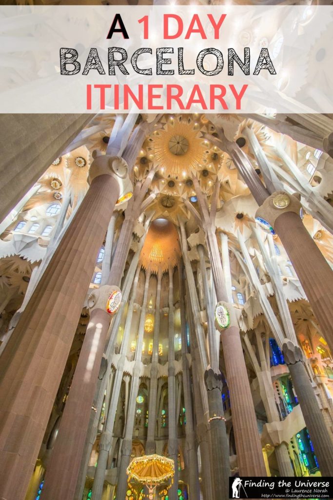 Everything you need to help you spend 1 Day in Barcelona, including visiting some of Gaudi's masterpieces - Casa Battlo and the Sagrada Familia, the Gothic Quarter, and Castell Monjuic and the Magic fountain.