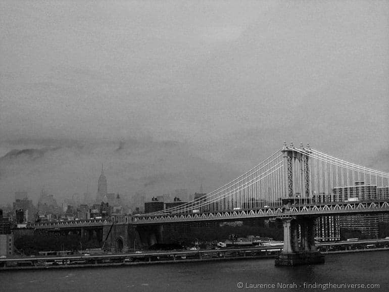 Brooklyn bridge and New York skyline