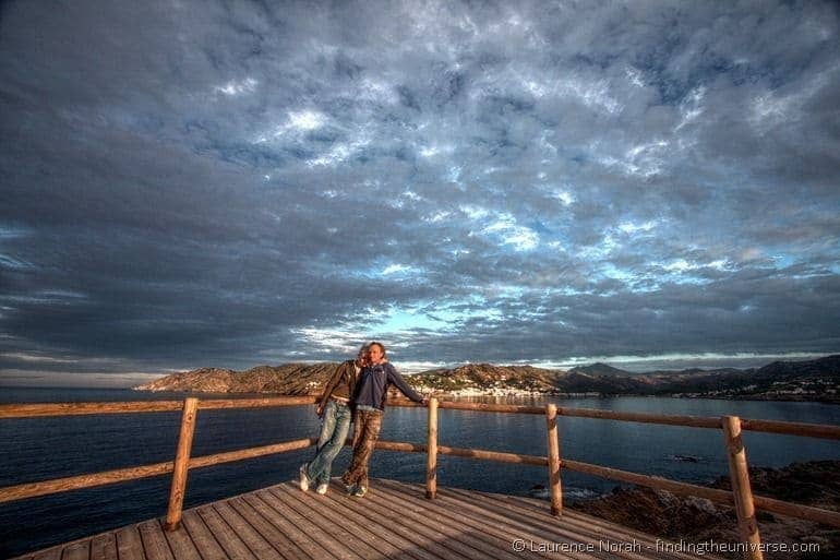 Laurence and Vera in Costa Brava