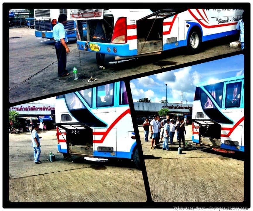 Bus mechanical failure Thailand