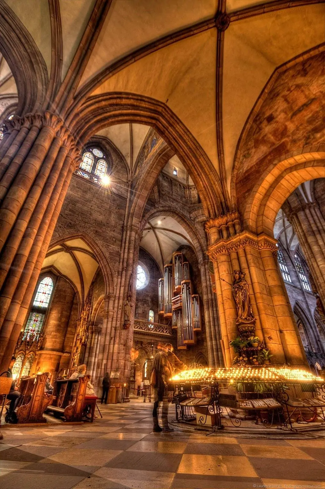 Inside Freiburg Cathedral