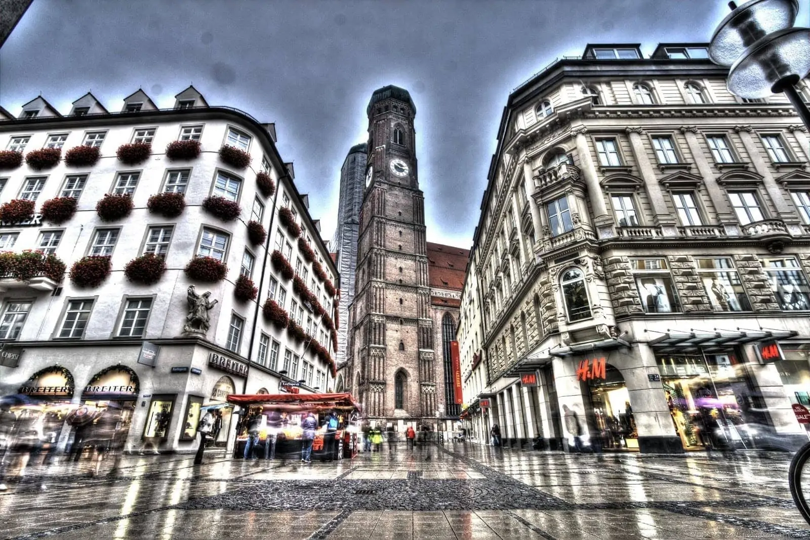 Munich in the rain HDR 1