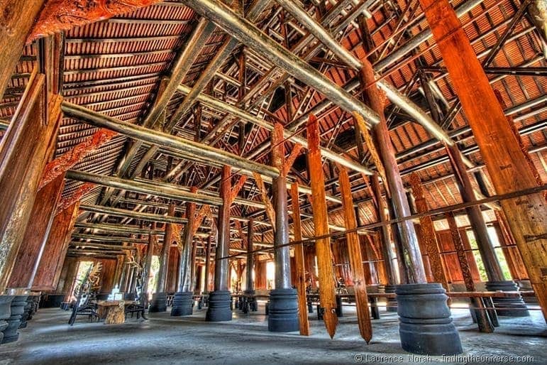 Black temple Chiang Rai interior hall 1