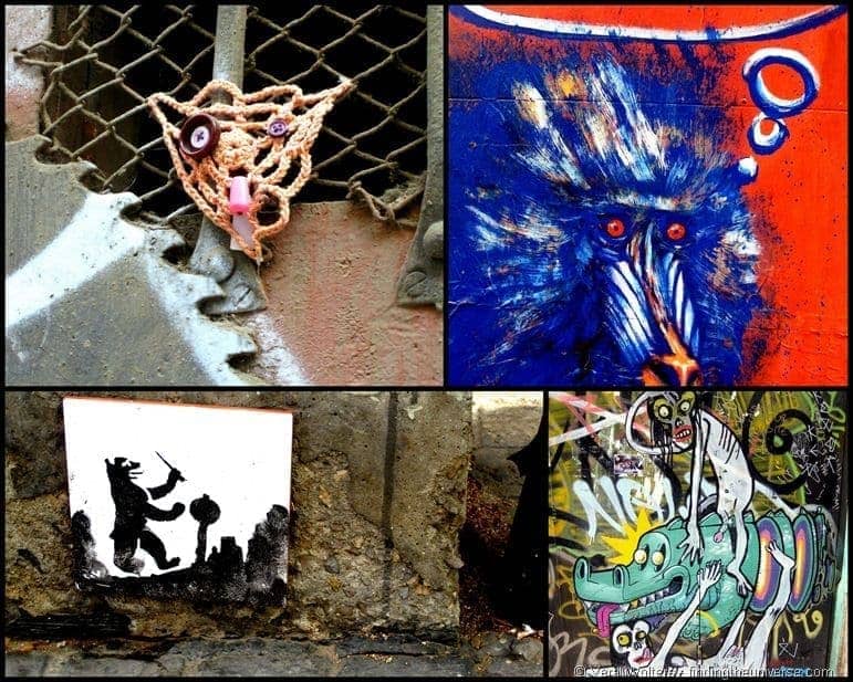 Crazy Street art Barcelona collage 2