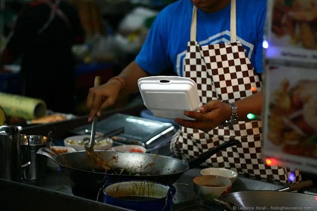 Food vendor night market Hua Hin Thailand Food vendor night market Hua Hin Thailand