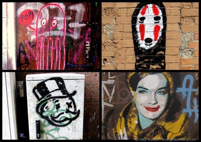 Pop culture references Barcelona street art