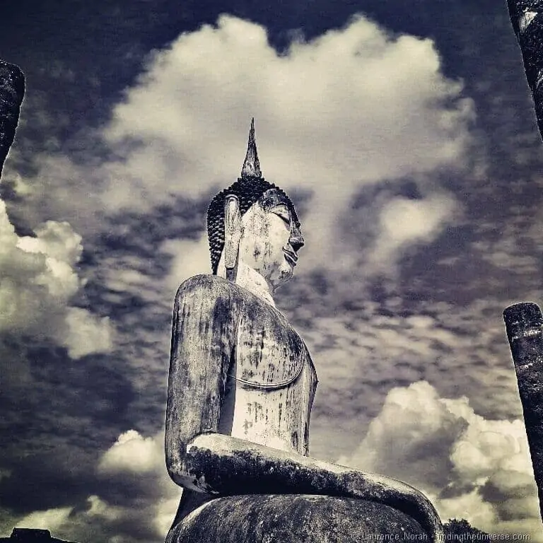 Statue in Sukhothai historical park Thailand Statue in Sukhothai historical park Thailand