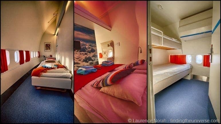 Jumbo Hostel Stockholm selection of rooms in converted 747 hotel