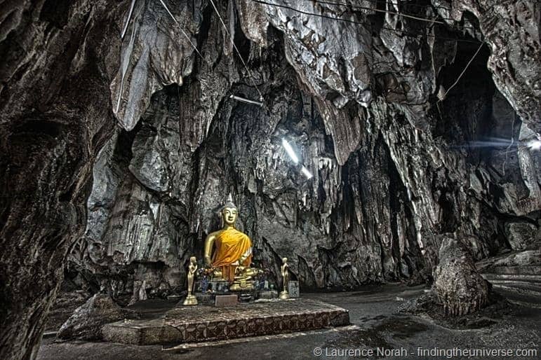 Kanchanaburi buddha temple cave