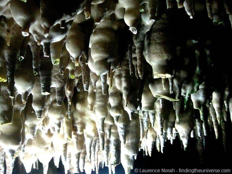 Stalactites cave Thailand Le Khaokob close up