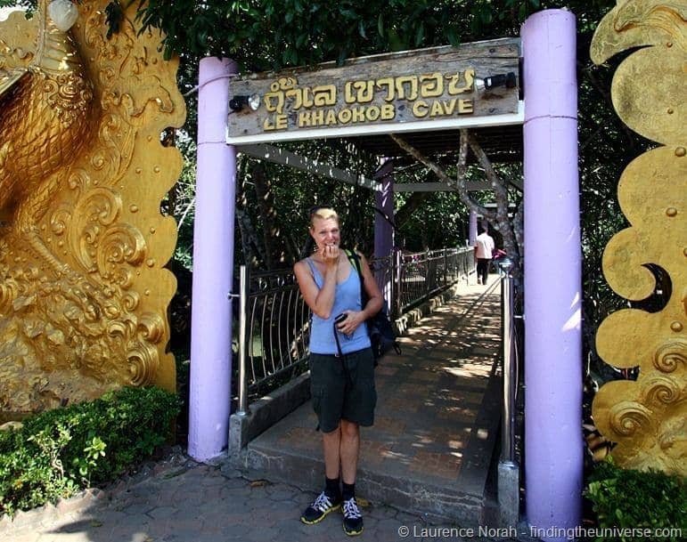 Vera outside Khao Kob cave Thailand