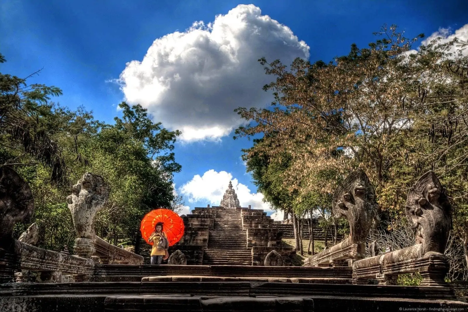 Naga stairways up to Phnom Rung temple Thailand 1 Naga stairways up to Phnom Rung temple Thailand 1