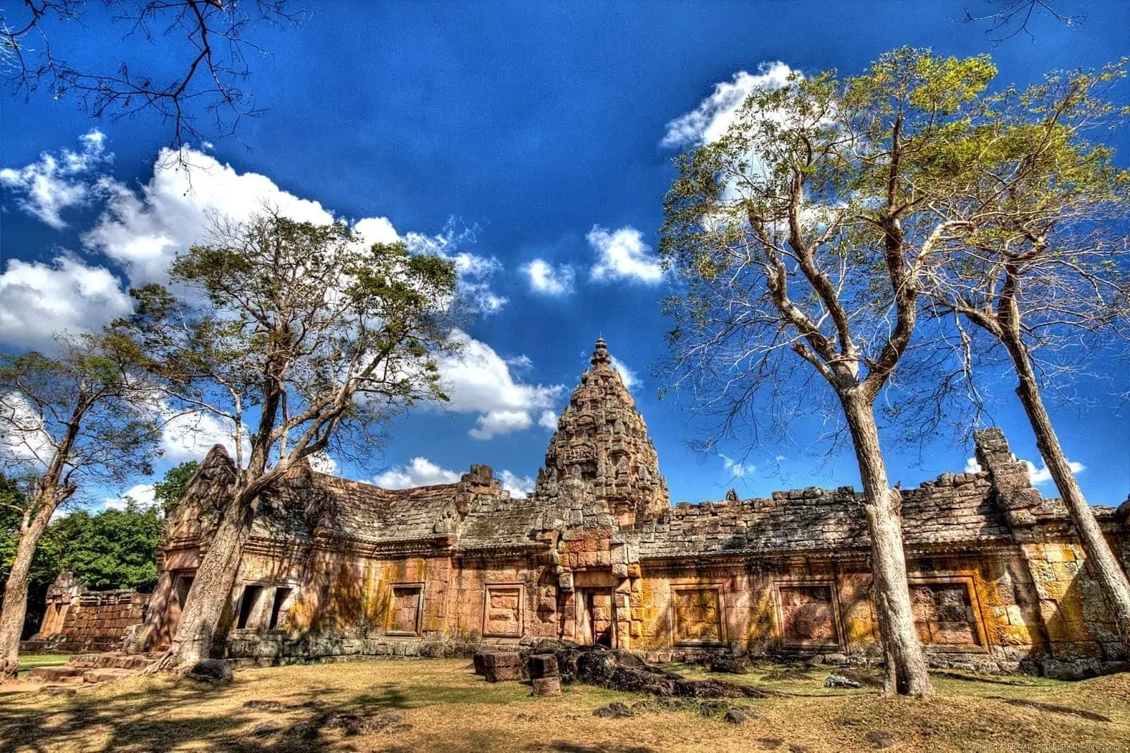 Phnom Rung from outside wall Thailand 2 Phnom Rung from outside wall Thailand 2