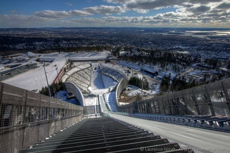 Oslo view from top of holmenkollen