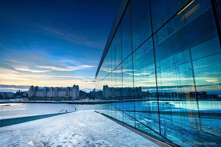 Sunset from Opera House Oslo