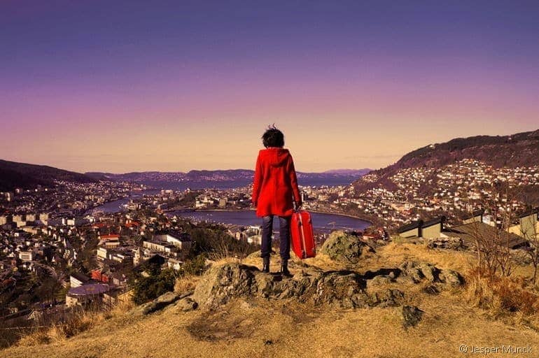 View of Bergen from YHA hostel by Jesper Munck